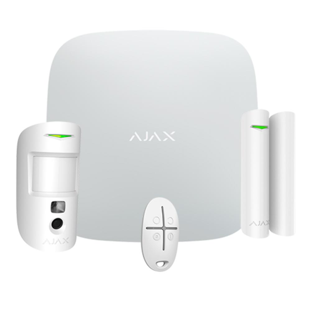 Kit Alarma Ajax 4G con cámara en sensor de movimiento AJ-STARTERKIT-CAM-4G-W