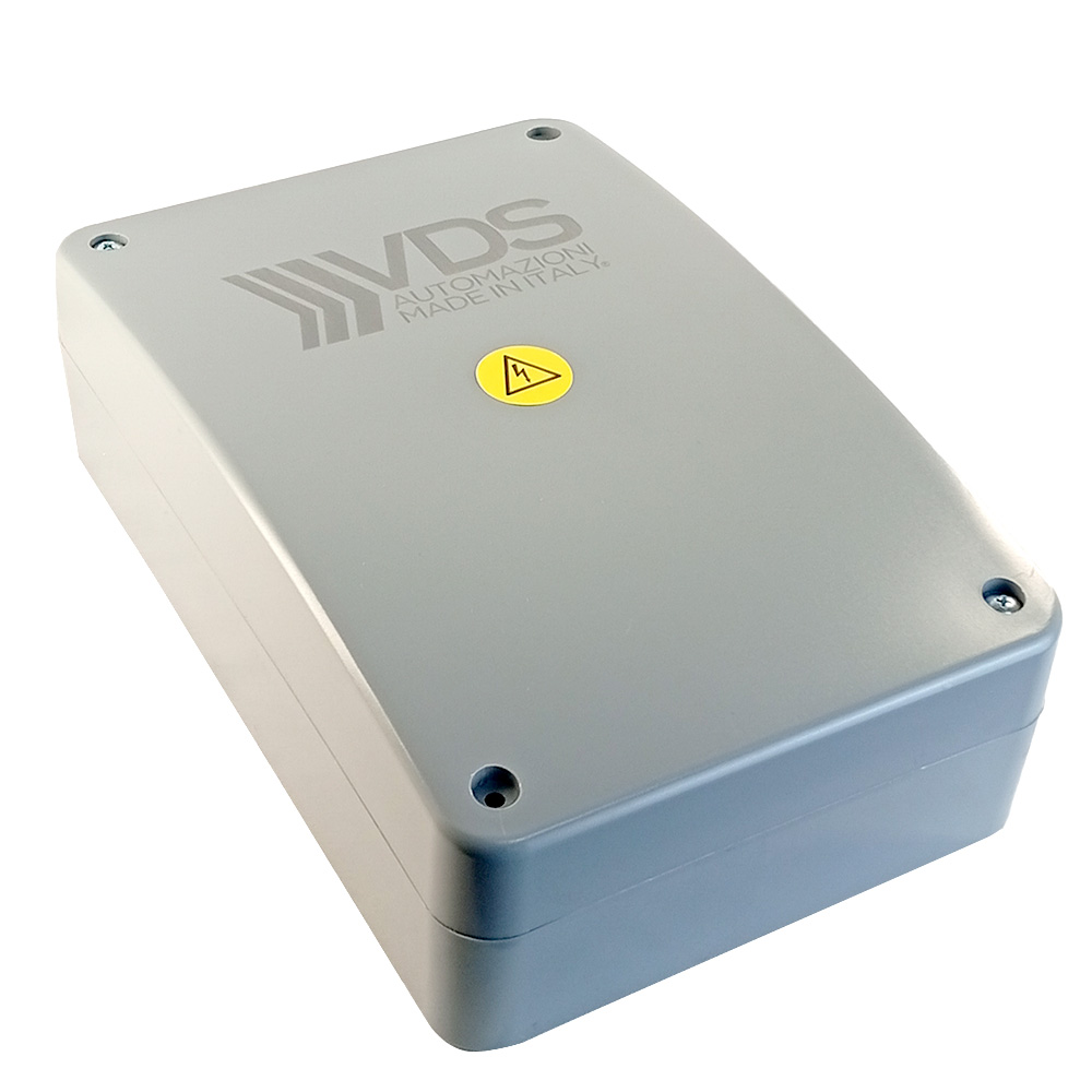 Caja para central electrónica E105/ECO  con receptor para 1/2 motores 230v VDS