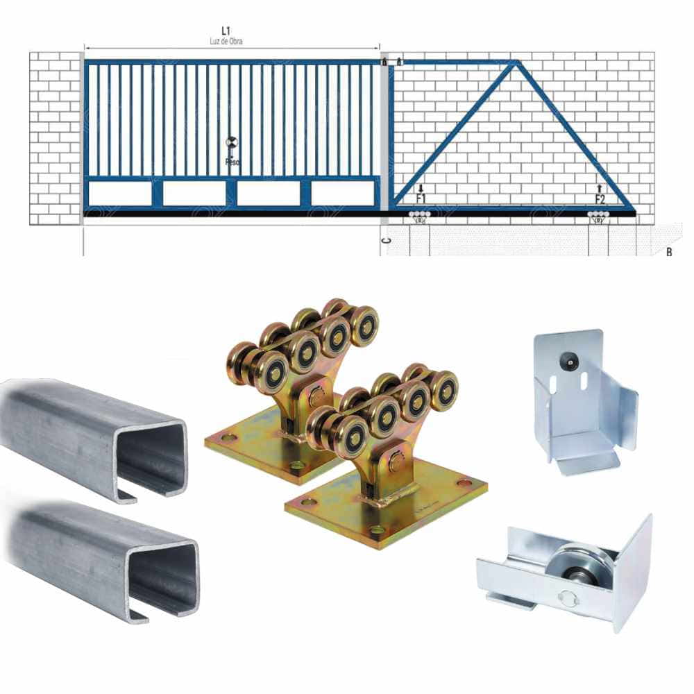 Kit corredera Autoportante 450Kg
