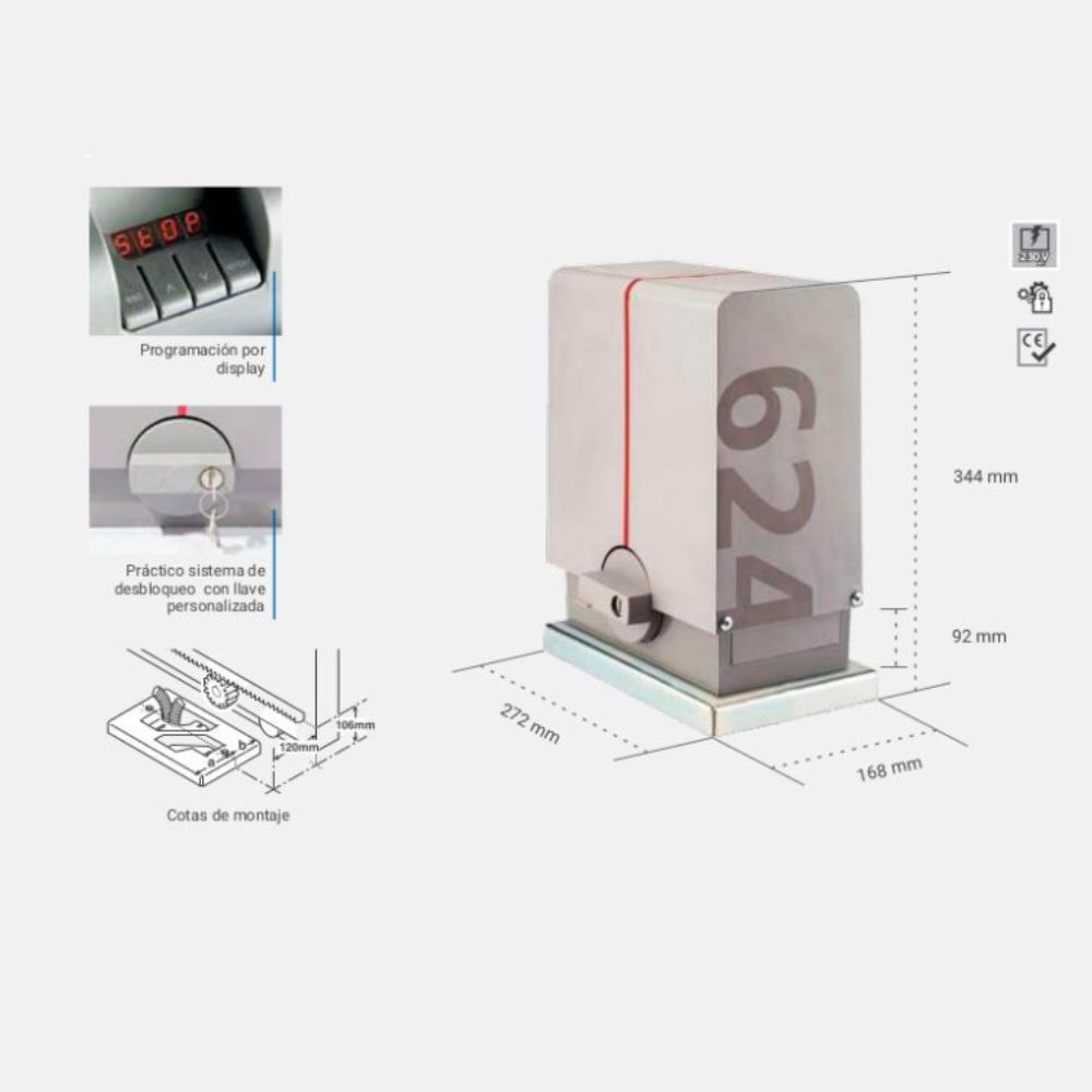 LINCE: Kit motor para Puerta Corredera