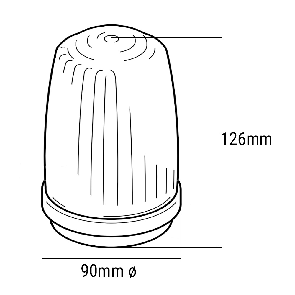 LUMI lampara destellante Erreka medidas