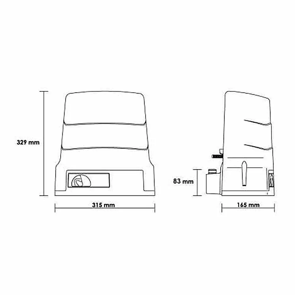 ONDA 600: Motor para puerta corredera