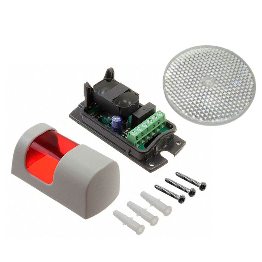 Fotocélula de espejo 12 metros con espejo catadrioptico 12 24V Carlo Gavazzi