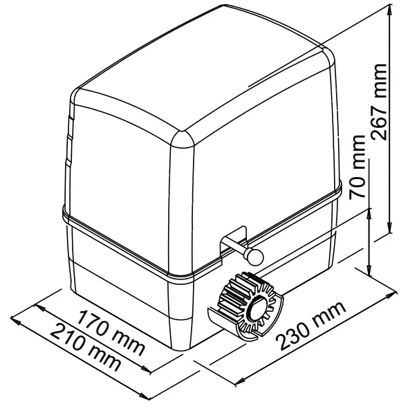 SIMPLY 600 motor puerta corredera