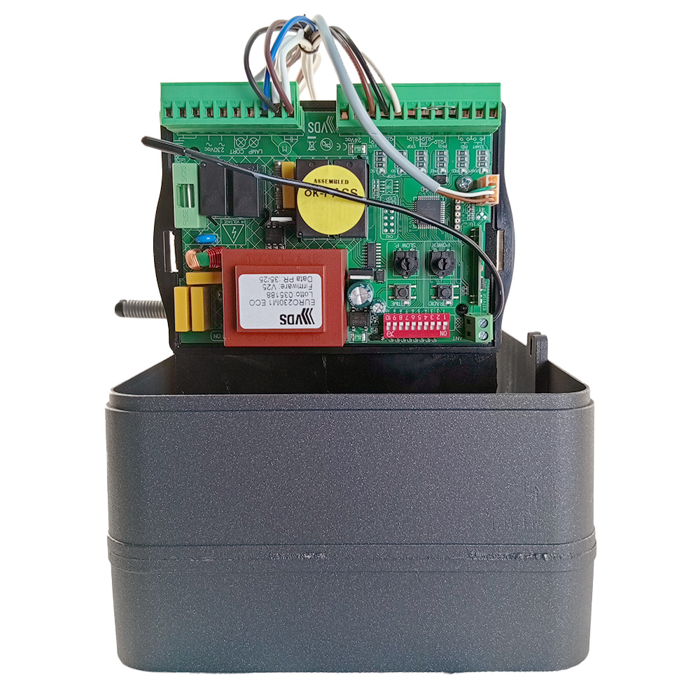 Simply600 motor corredera residencial hasta 600kg abierto bobina central ECO 2